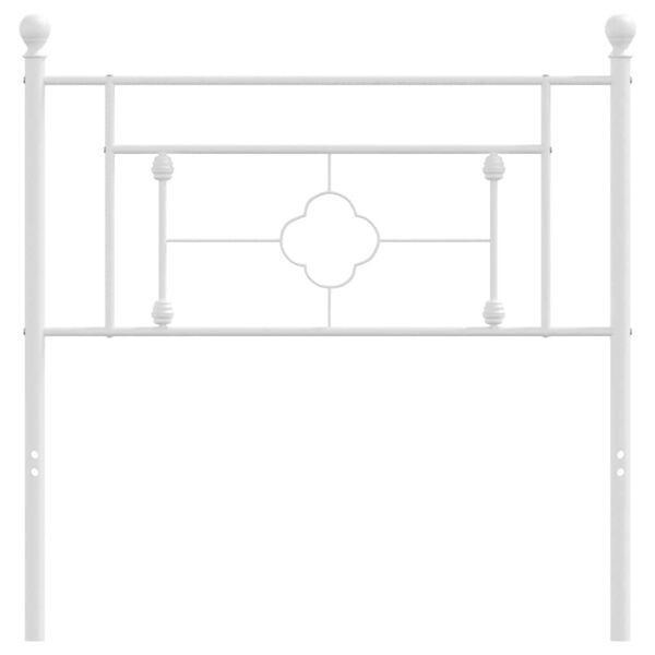 vidaXL Metal Replace Headboard White 90 cm