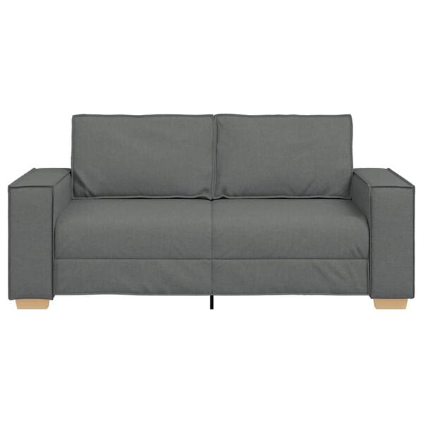 vidaXL 2-Seater Sofa Dark Grey 180x78x84 cm Fabric