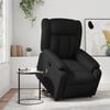 vidaXL Electric Massage Recliner Chair Black Faux Leather