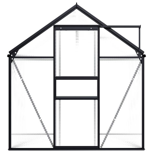 vidaXL Greenhouse Anthracite Aluminium 3.61 m²