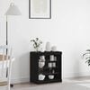 vidaXL Sideboard Black Oak 60.5 x 37 x 67 cm Engineered Wood