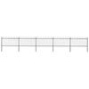 vidaXL Garden Fence with Hoop Top Steel 838x100 cm Black