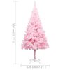 vidaXL Artificial Pre-lit Christmas Tree with Stand Pink 210 cm PVC