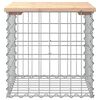 vidaXL Garden Bench Gabion Design 43x44x42 cm Solid Wood Pine