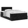 vidaXL Ottoman Bed with Mattress Black King Single Velvet