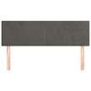 vidaXL Headboards Dark Grey 144x5x78/88 cm Velvet