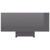 vidaXL Coffee Table High Gloss Grey 85x55x31 cm Engineered Wood