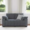 vidaXL Loveseat Sofa Dark Grey 160x77x82 cm Velvet