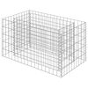 vidaXL Gabion Raised Bed Galvanised Steel 90x50x50 cm