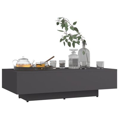 vidaXL Coffee Table Grey 100x49.5x31 cm Engineered Wood