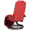 vidaXL TV Massage Recliner Red Faux Leather
