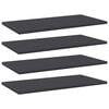 vidaXL Bookshelf Boards 4 pcs Grey 60x30x1,5 cm Engineered Wood