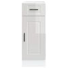 vidaXL Kitchen Base Cabinet&nbsp;Porto High Gloss White Engineered Wood