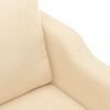 vidaXL 2-Seater Sofa Cream 120 cm Fabric