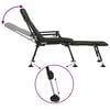 vidaXL Fishing Bedchair with Adjustable Mud Legs Foldable Camouflage