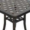 vidaXL Garden Table Bronze 53x53x53 cm Cast Aluminium