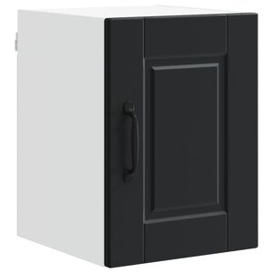 vidaXL Wall Cabinet PORTO Black 30 x 31 x 40 cm Engineered Wood