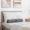 vidaXL Bolster Pillows 2 pcs Dark Grey &Oslash; 15 x 40 cm Fabric