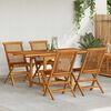 vidaXL 5 Piece Garden Dining Set Solid Teak Wood