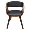 vidaXL Dining Chairs 4 pcs Brown Bent Wood and Faux Leather
