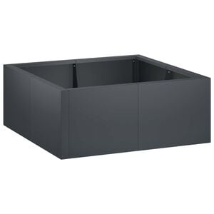 vidaXL Retaining Wall 4 pcs 100 x 100 x 30 cm Steel Anthracite
