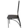 vidaXL Dining Chairs 4 pcs Black Faux Leather