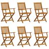 vidaXL 7 Piece Garden Dining Set Solid Wood Eucalyptus