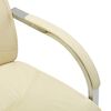 vidaXL Cantilever Office Chair Cream Faux Leather