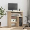 vidaXL Desk Sonoma Oak 80x45x74 cm Engineered Wood