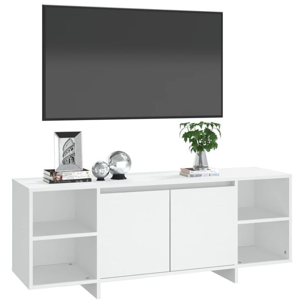 vidaXL TV Cabinet White 130x35x50 cm Engineered Wood