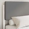 vidaXL Bed Frame with Upholstered Headboard Dark Grey 90 x 190 cm
