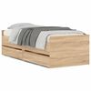 vidaXL Bed Frame with Drawers without Mattress Sonoma Oak 90x190 cm Single