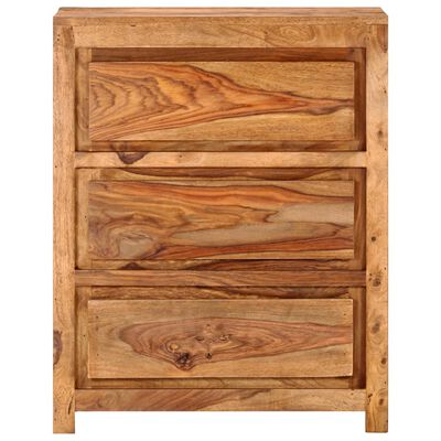 vidaXL Drawer Cabinet 60x33x75 cm Solid Sheesham Wood