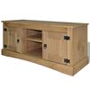 vidaXL TV Cabinet | Brown | Solid Pinewood | 120 cm x 40 cm x 52 cm | TV Cabinet