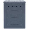 vidaXL Garden Composter Grey 60x60x73 cm 260 L