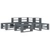 vidaXL 6 Piece Garden Pallet Lounge Set Wood Grey