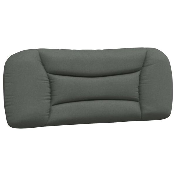 vidaXL Headboard Cushion "Hvar" Dark Grey 107 cm King Single Fabric