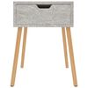 vidaXL Bedside Cabinet Concrete Grey 40x40x56 cm Engineered Wood