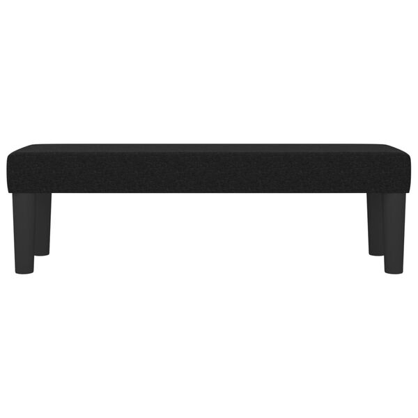 vidaXL Bench Black 100x30x30 cm Fabric