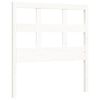 vidaXL Bed Frame without Mattress White Single Solid Wood Pine