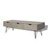 vidaXL TV Cabinet with 3 Drawers 120x40x36 cm Grey