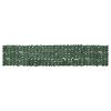 vidaXL Balcony Screen with Dark Green Leaves 400x75 cm