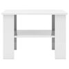 vidaXL Coffee Table High Gloss White 60x60x42 cm Engineered Wood