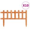 vidaXL Lawn Edgings 10 pcs Firwood 4.4 m