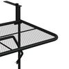 vidaXL Balcony Table Black 60x40 cm Steel