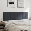 vidaXL Headboard Cushion "Hanko" Dark Grey 152 cm Queen Velvet