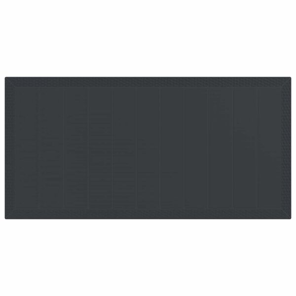 vidaXL Garden Dining Set 7 pcs Anthracite Polypropylene