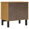 vidaXL Bedside Cabinet "FLAM" 49x35x50 cm Solid Wood Pine