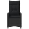 vidaXL Reclining Garden Chairs Black 56 x 60 x 112 cm