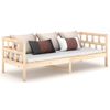 vidaXL Day Bed without Mattress Solid Wood Pine 90x190 cm Single
